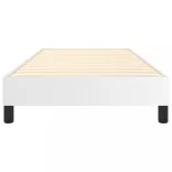 fehér műbőr rugós ágykeret 100x200 cm