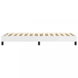 fehér műbőr rugós ágykeret 100x200 cm