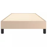 cappuccino színű műbőr rugós ágykeret 100x200 cm