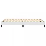 fehér műbőr rugós ágykeret 120x200 cm