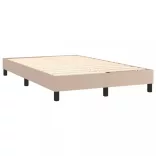 cappuccino színű műbőr rugós ágykeret 120 x 200 cm