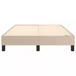 cappuccino színű műbőr rugós ágykeret 120 x 200 cm