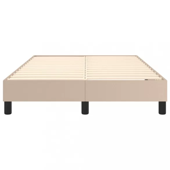 cappuccino színű műbőr rugós ágykeret 120 x 200 cm