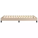 cappuccino színű műbőr rugós ágykeret 120 x 200 cm