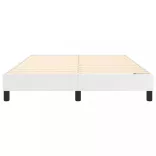 fehér műbőr rugós ágykeret 140x200 cm