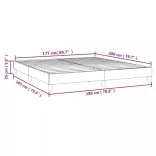 fehér műbőr rugós ágykeret 180x200 cm