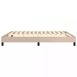 cappuccino színű műbőr rugós ágykeret 180x200 cm