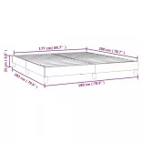 cappuccino színű műbőr rugós ágykeret 180x200 cm