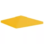 sárga kétszintes pavilon-tetőponyva 310 g/m² 3 x 3 m