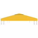 sárga kétszintes pavilon-tetőponyva 310 g/m² 3 x 3 m