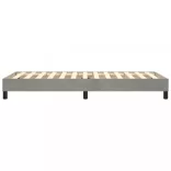 világosszürke bársony rugós ágykeret 90x200 cm