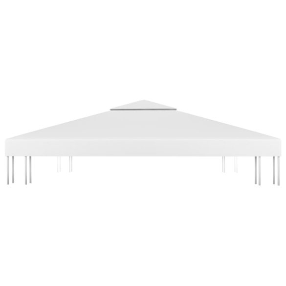 fehér kétszintes pavilon-tetőponyva 310 g/m² 3 x 3 m