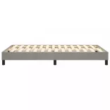 világosszürke bársony rugós ágykeret 120x200 cm