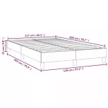 világosszürke bársony rugós ágykeret 120x200 cm