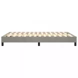 világosszürke bársony rugós ágykeret 140 x 190 cm