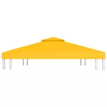 sárga kétszintes pavilon-tetőponyva 310 g/m² 4 x 3 m