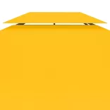 sárga kétszintes pavilon-tetőponyva 310 g/m² 4 x 3 m