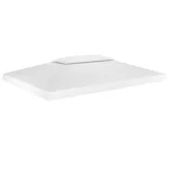 fehér kétszintes pavilon-tetőponyva 310 g/m² 4 x 3 m