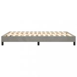 világosszürke bársony rugós ágykeret 140x200 cm