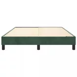 sötétzöld bársony rugós ágykeret 140 x 200 cm