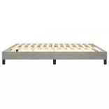 világosszürke bársony rugós ágykeret 160 x 200 cm