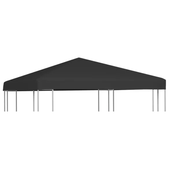 fekete pavilon-tetőponyva 270 g/m²  3 x 3 m