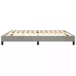 világosszürke bársony rugós ágykeret 200 x 200 cm