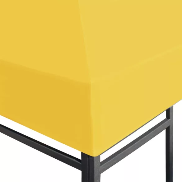 sárga pavilon-tetőponyva 270 g/m²  3 x 3 m