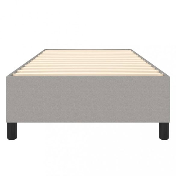 világosszürke szövet rugós ágykeret 90x200 cm