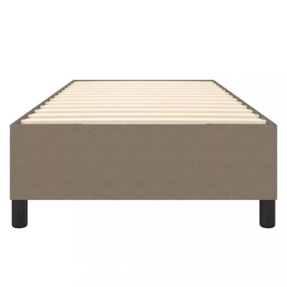 tópszínű szövet rugós ágykeret 90x200 cm