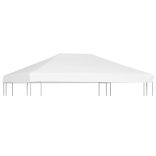 fehér pavilon-tetőponyva 270 g/m²  4 x 3 m