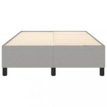 világosszürke szövet rugós ágykeret 120x200 cm