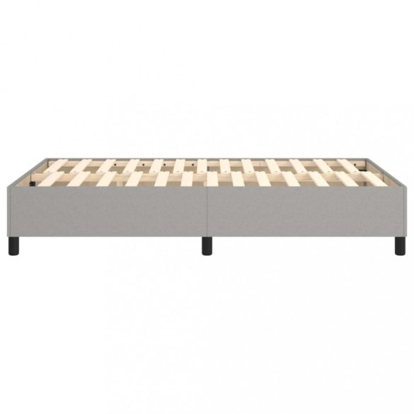 világosszürke szövet rugós ágykeret 120x200 cm