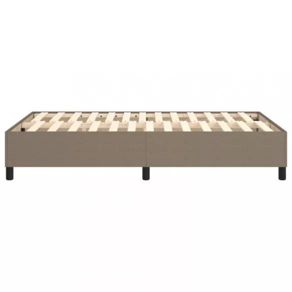 tópszínű szövet rugós ágykeret 120x200 cm