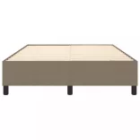 tópszínű szövet rugós ágykeret 140 x 190 cm