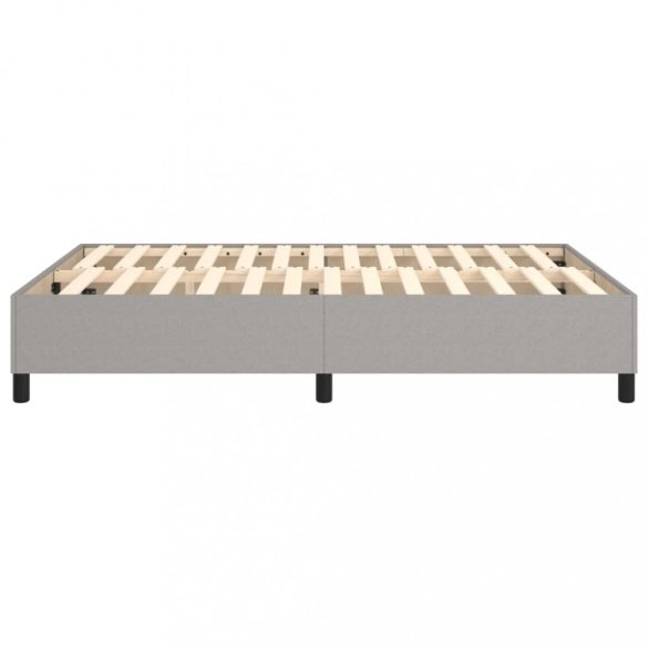 világosszürke szövet rugós ágykeret 140x200 cm