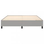 világosszürke szövet rugós ágykeret 160 x 200 cm