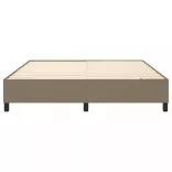 tópszínű szövet rugós ágykeret 160 x 200 cm