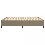 tópszínű szövet rugós ágykeret 160 x 200 cm