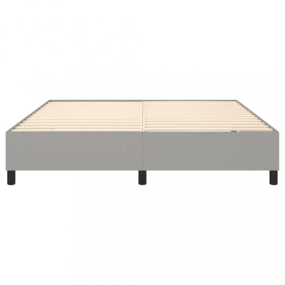 világosszürke szövet rugós ágykeret 180 x 200 cm