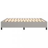 világosszürke szövet rugós ágykeret 180 x 200 cm