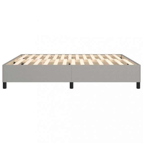 világosszürke szövet rugós ágykeret 180 x 200 cm