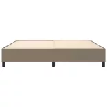 tópszínű szövet rugós ágykeret 200 x 200 cm