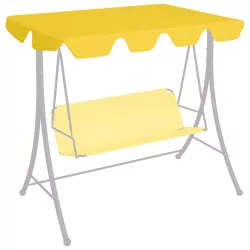 sárga csere ponyva kerti hintaágyhoz 188/168 x 145/110 cm