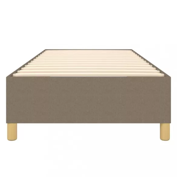 tópszínű szövet rugós ágykeret 100x200 cm