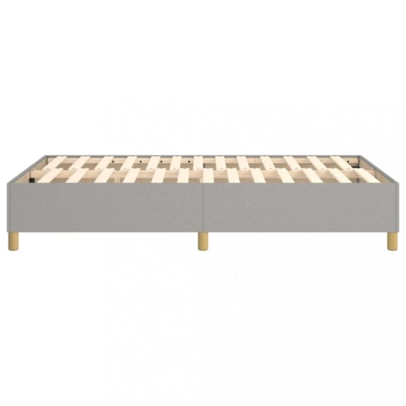 világosszürke szövet rugós ágykeret 120x200 cm