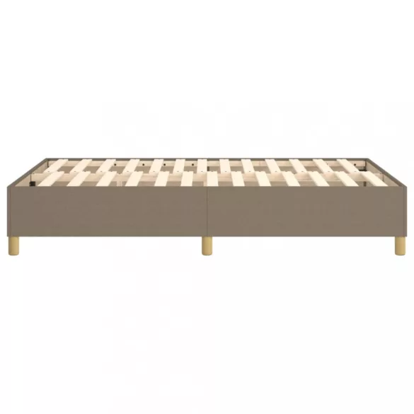 tópszínű szövet rugós ágykeret 120x200 cm