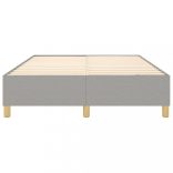 világosszürke szövet rugós ágykeret 140 x 190 cm