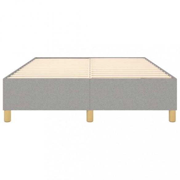 világosszürke szövet rugós ágykeret 140 x 190 cm