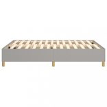 világosszürke szövet rugós ágykeret 140 x 190 cm